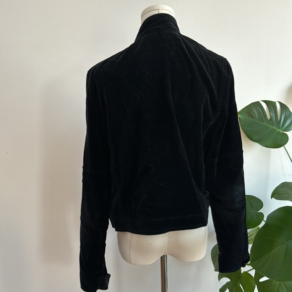 Theory Black Velvet Jacket | Size L - Picture 2 of 3